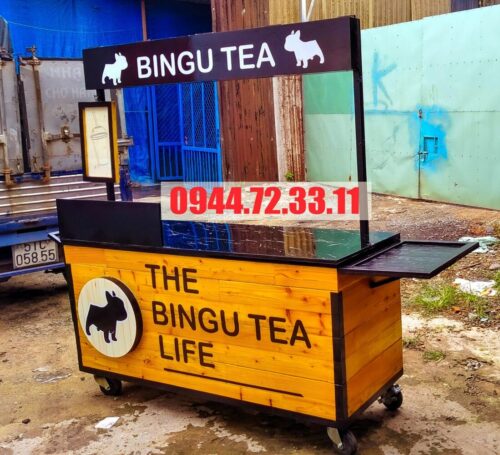 Giá xe bán trà sữa NT38. Xe trà sữa, xe bán trà sữa, mẫu xe trà sữa đẹp, tủ xe trà sữa đẹp, tủ xe trà sữa giá rẻ