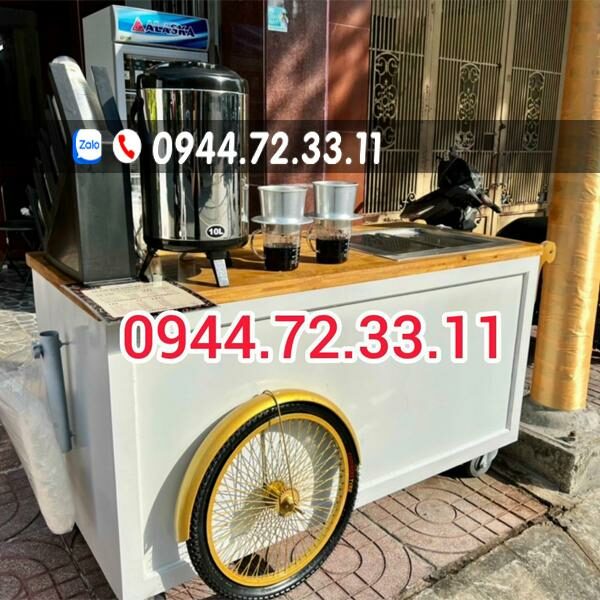 Xe bán cafe pha máy mẫu CT036. Xe bán cafe – Tổng hợp xe bán cà phê mang đi, xe cà phê take away: đẹp, giá rẻ