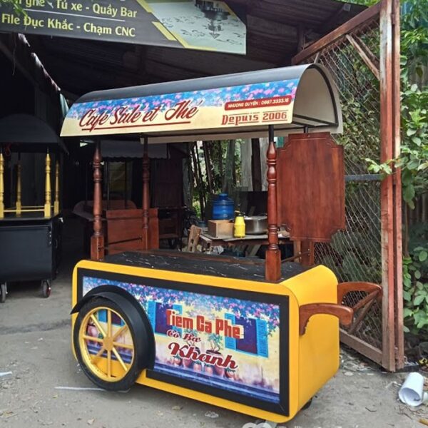 Xe cà phê mang đi giá rẻ hồ chí minh 120cmx60cm hình 2